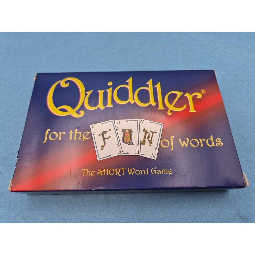 QUIDDLER For the Fun of Words The Short Word Game Set Enterprises Complete W/BOX